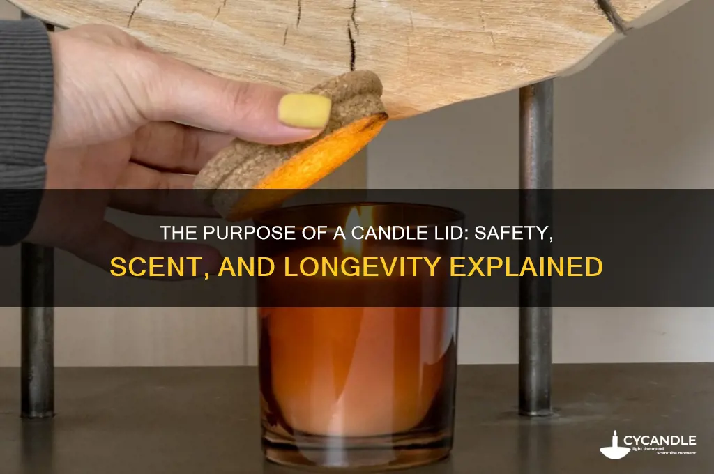 what is the lid of a candle for