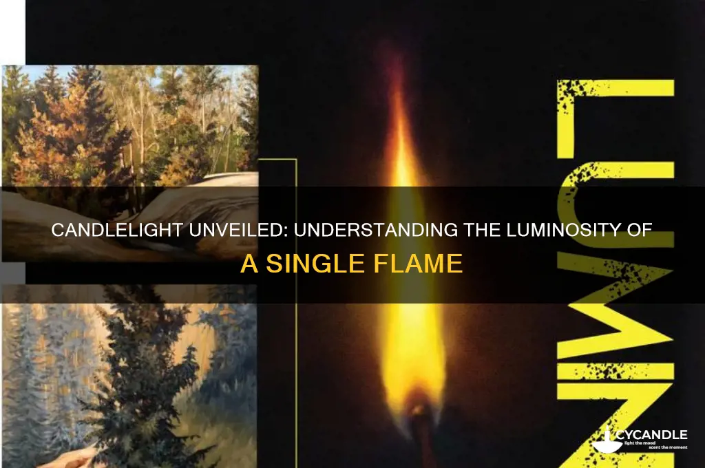 what is the light output of a candle