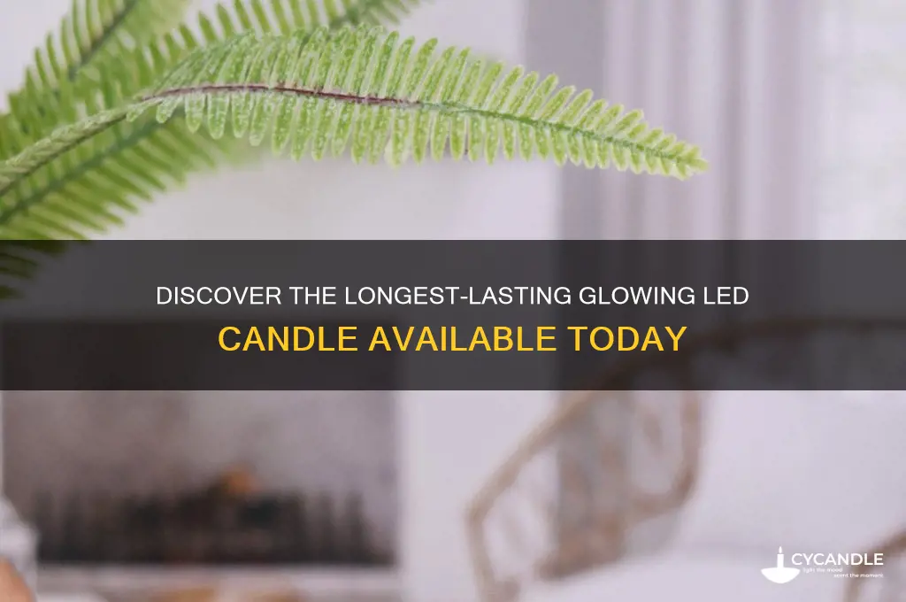 what is the longest glowing led candle on the market