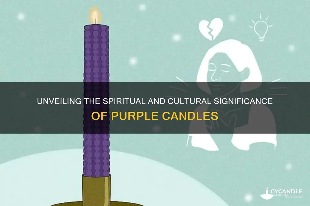 what is the meaing of the purple candles