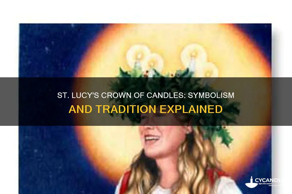 what is the meaning of candles on st lucy