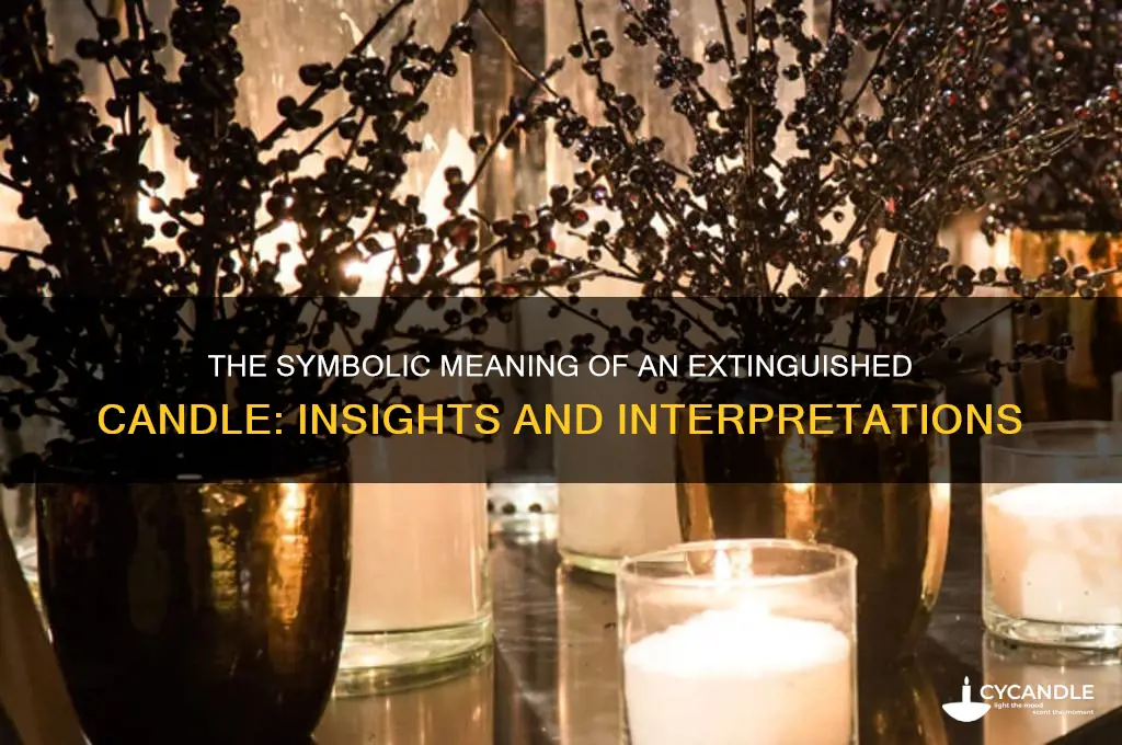 what is the meaning of extinguished candle
