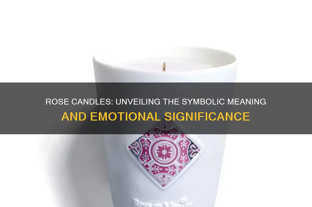 what is the meaning of the color rose candle
