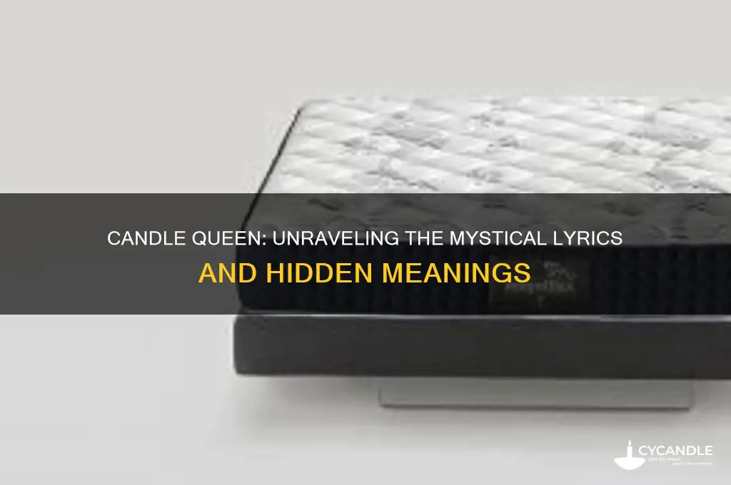 what is the meaning of the song candle queen