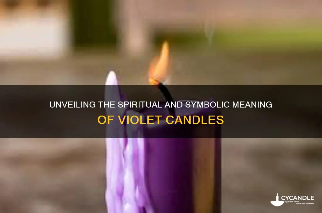what is the meaning of violet candle