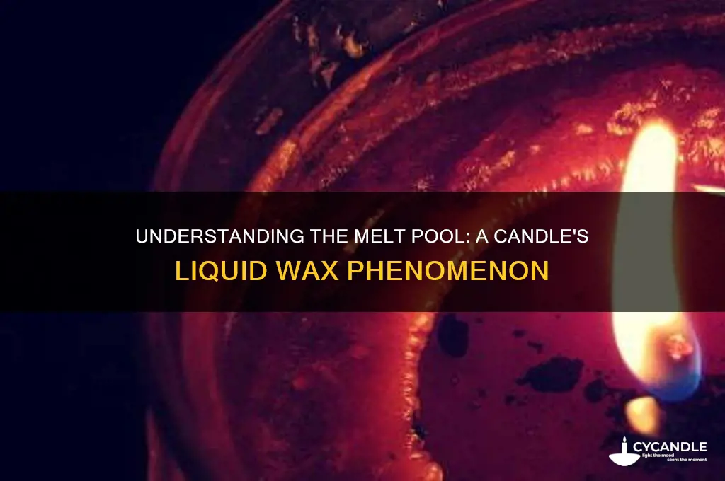 what is the melt pool of a candle