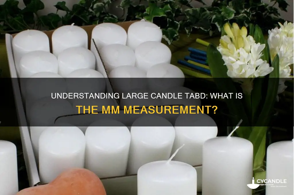 what is the mm for large candle tabd