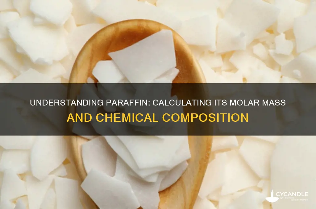 what is the molar mass of paraffin