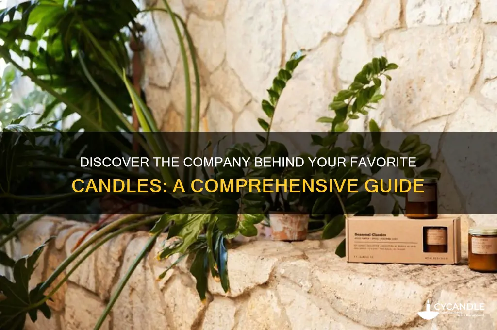 what is the name of the company that sells candles