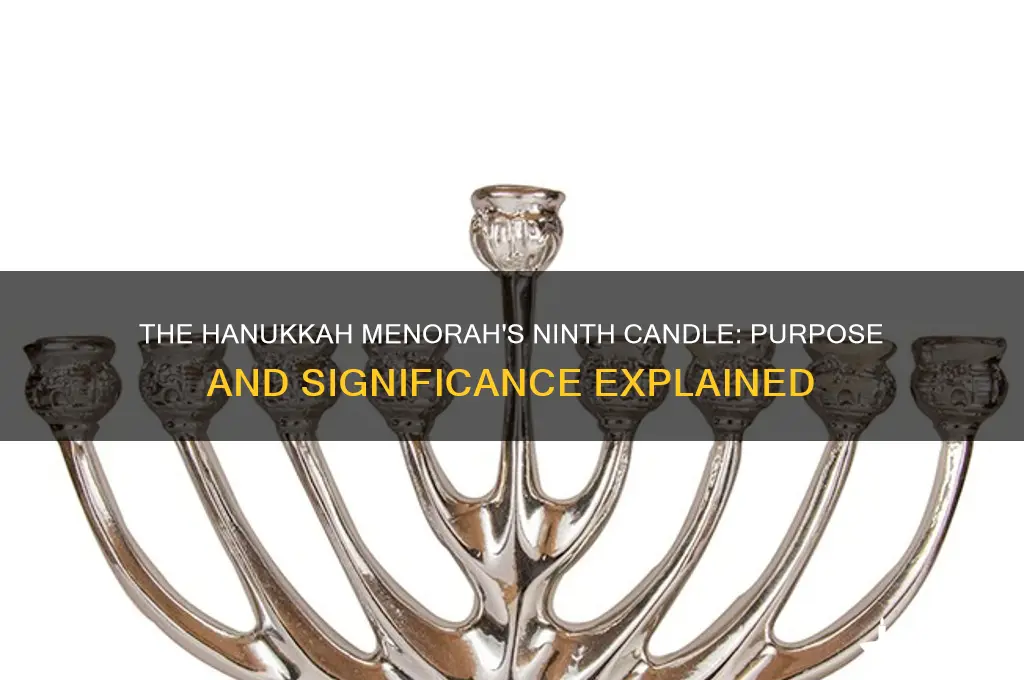 what is the ninth candle in the hanukkah menorah for