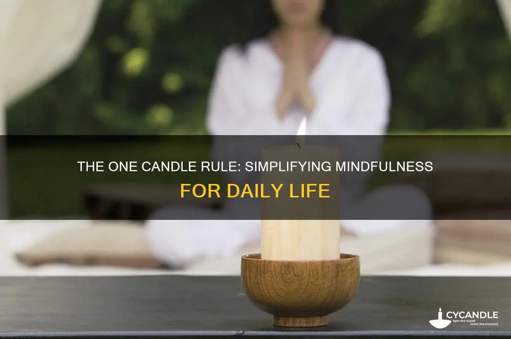 what is the one candle rule