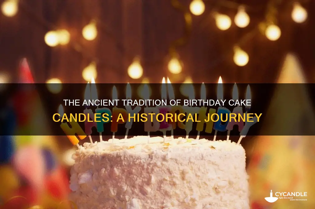 what is the origin of candles on a birthday cake