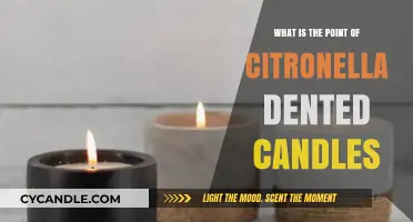 Citronella Dented Candles: Purpose, Benefits, and Pest Repellent Power