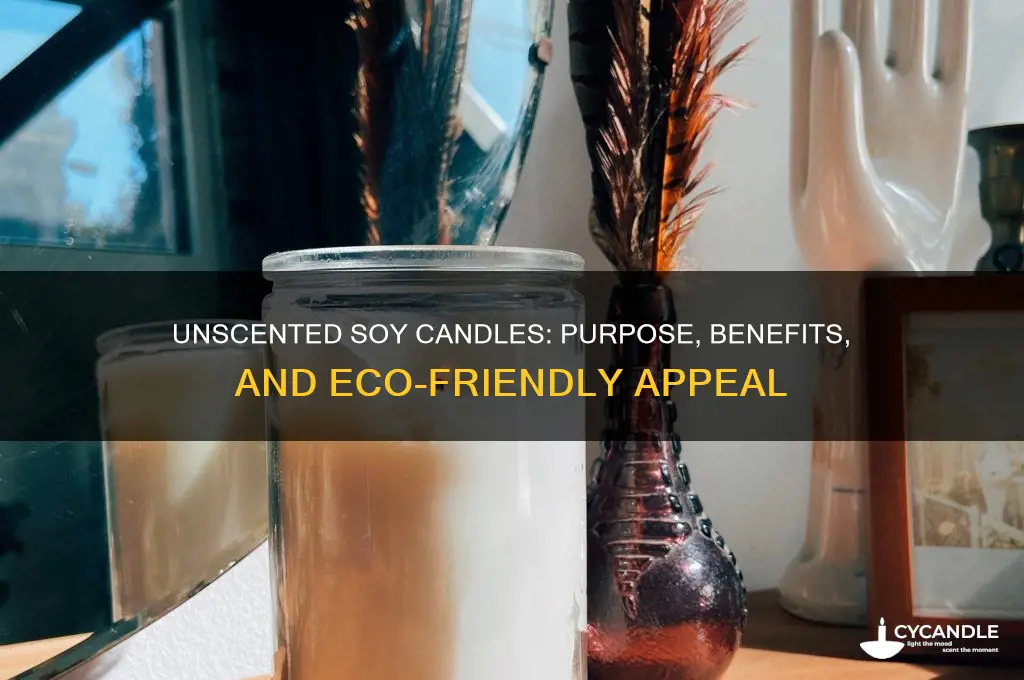 what is the point of unscented soy candle