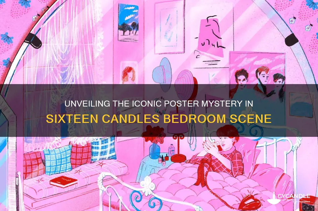 what is the poster behind the bed in 16 candles