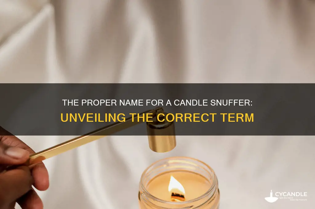 what is the proper name for a candle snuffer