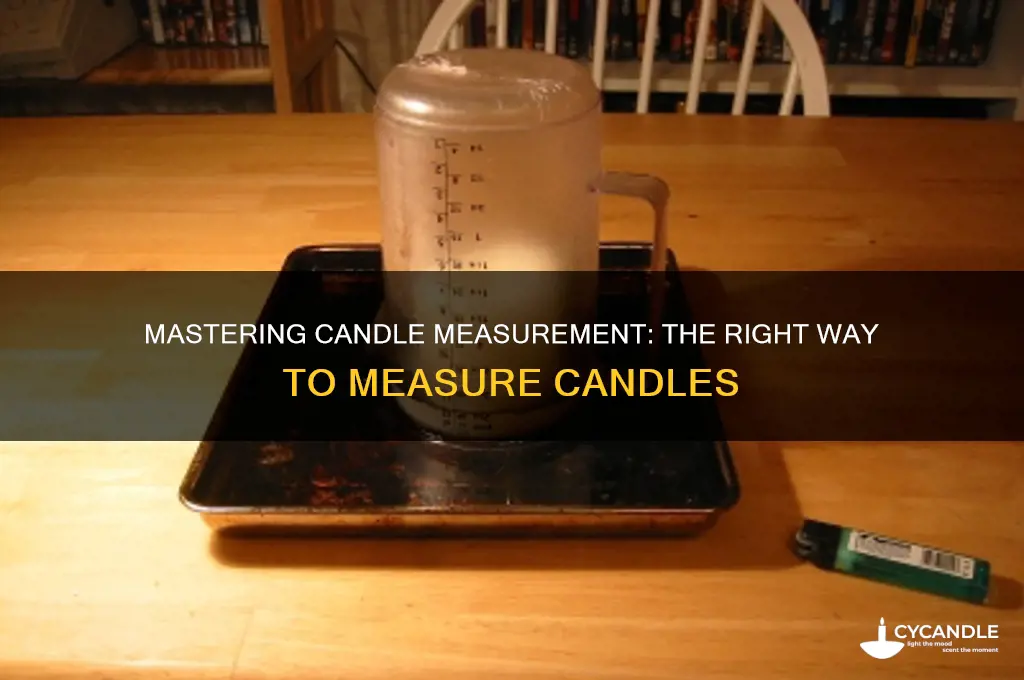 what is the proper way to measure a candle