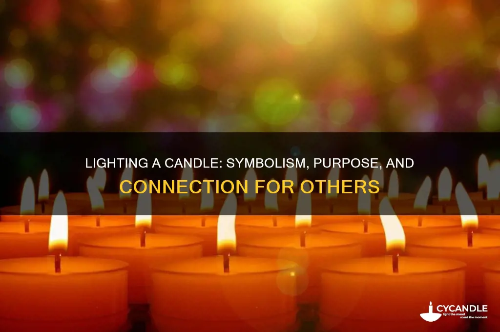 what is the purpose of lighting a candle for someone