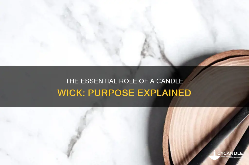 what is the purpose of the candles wick