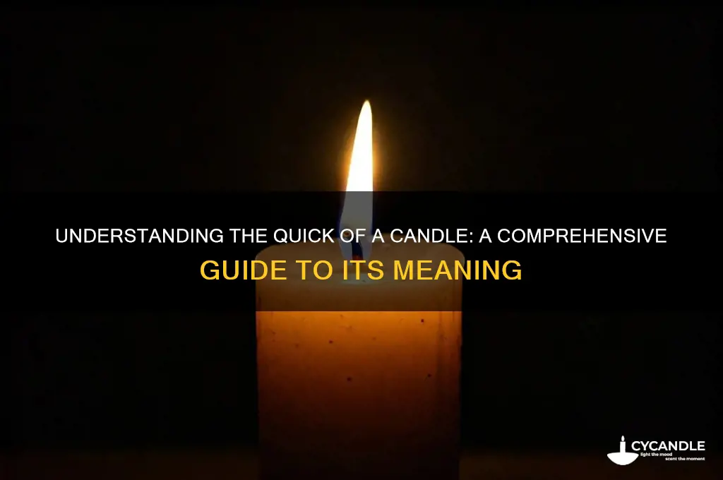 what is the quick of a candle