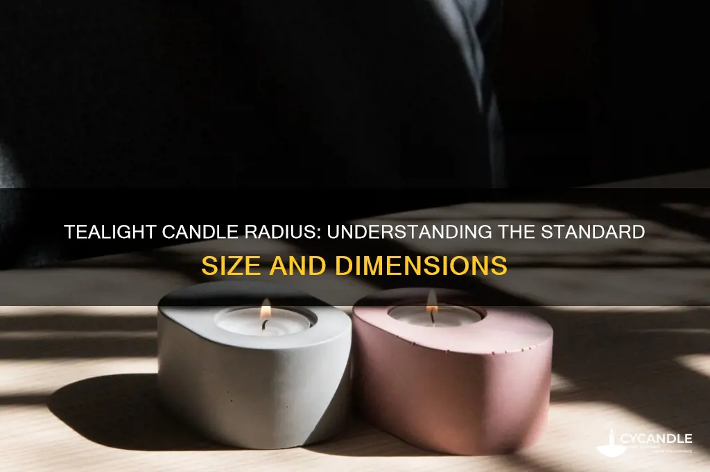what is the radius of a tealight candle