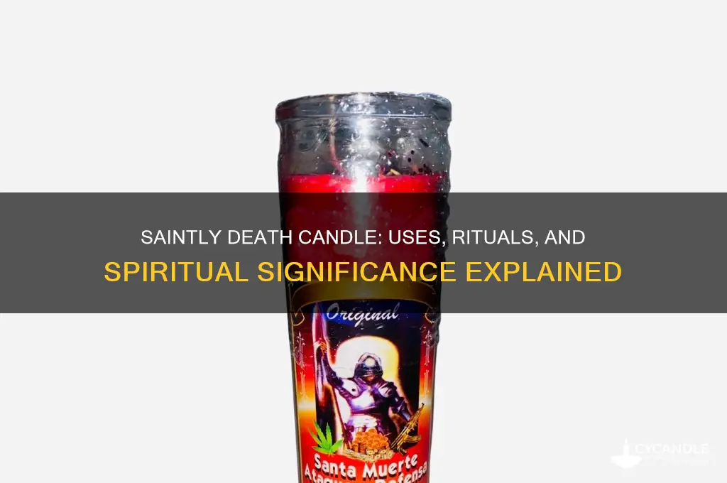 what is the saintly death candle used for