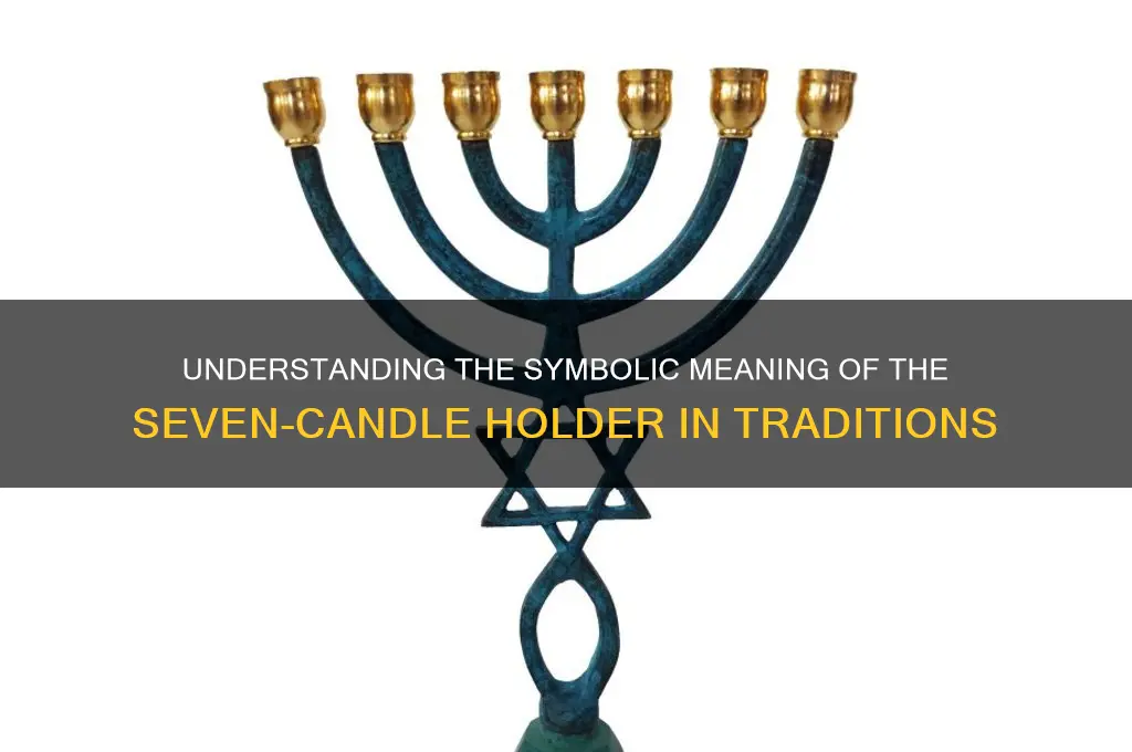 what is the seven candle holder represent