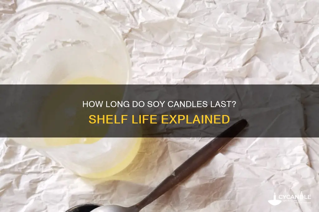 what is the shelf life of a soy candle