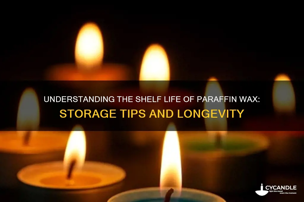 what is the shelf life of paraffin wax