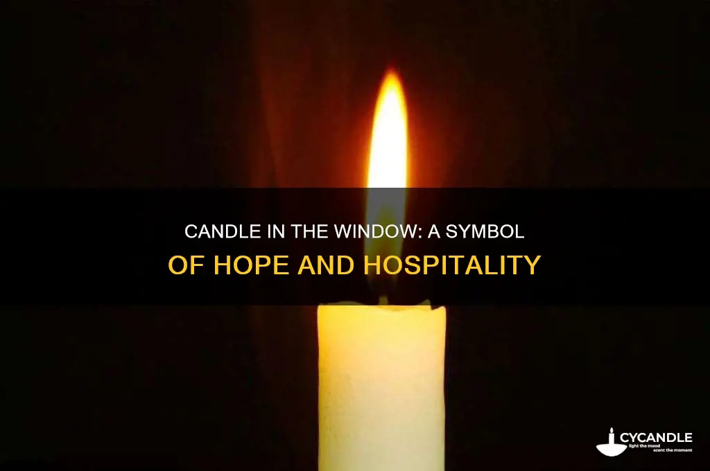 what is the significance of a candle in the window