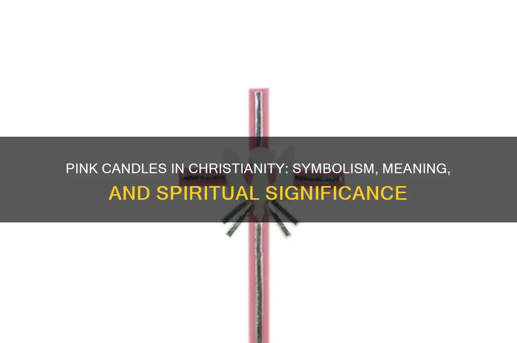 what is the significance of a pink candle for christians