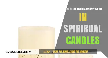 Glitter's Glow: Unveiling Spiritual Candles' Sparkling Symbolic Significance