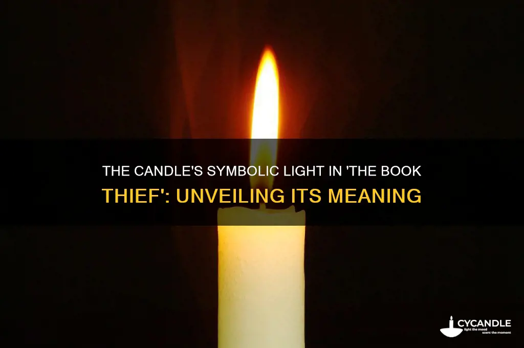 what is the significance of the candle in book thief