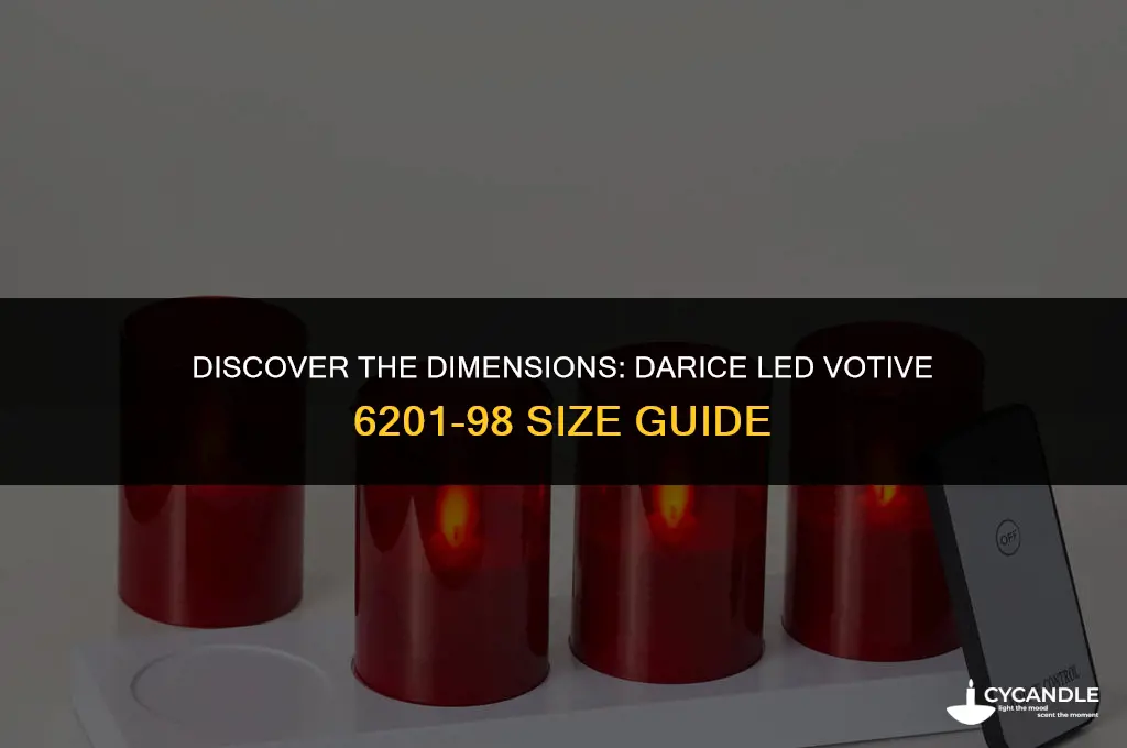 what is the size of darice led votive 6201-98