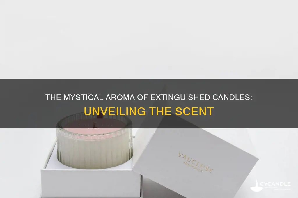 what is the smell of blown out candles