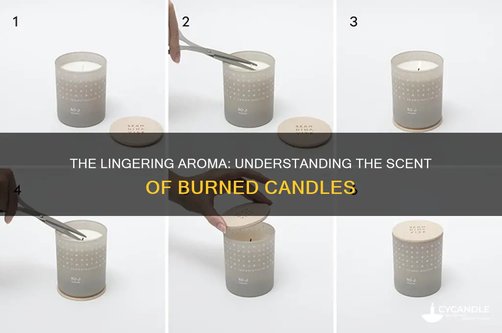 what is the smell of candle after burning called