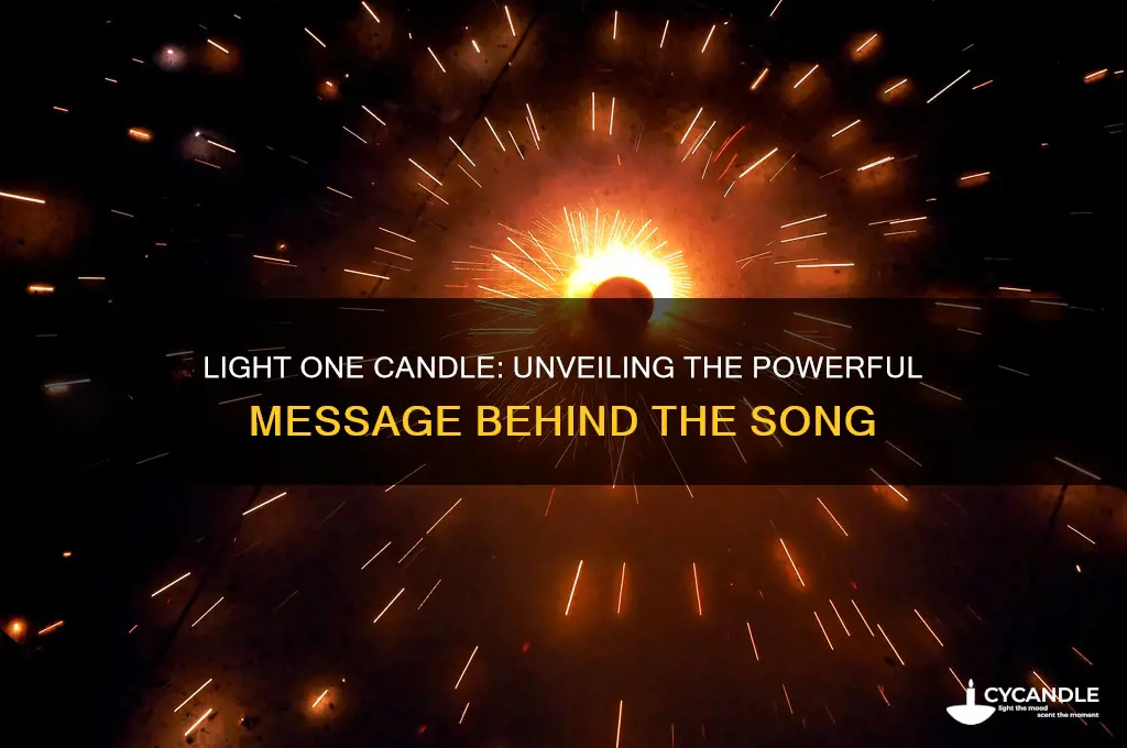 what is the song light one candle about