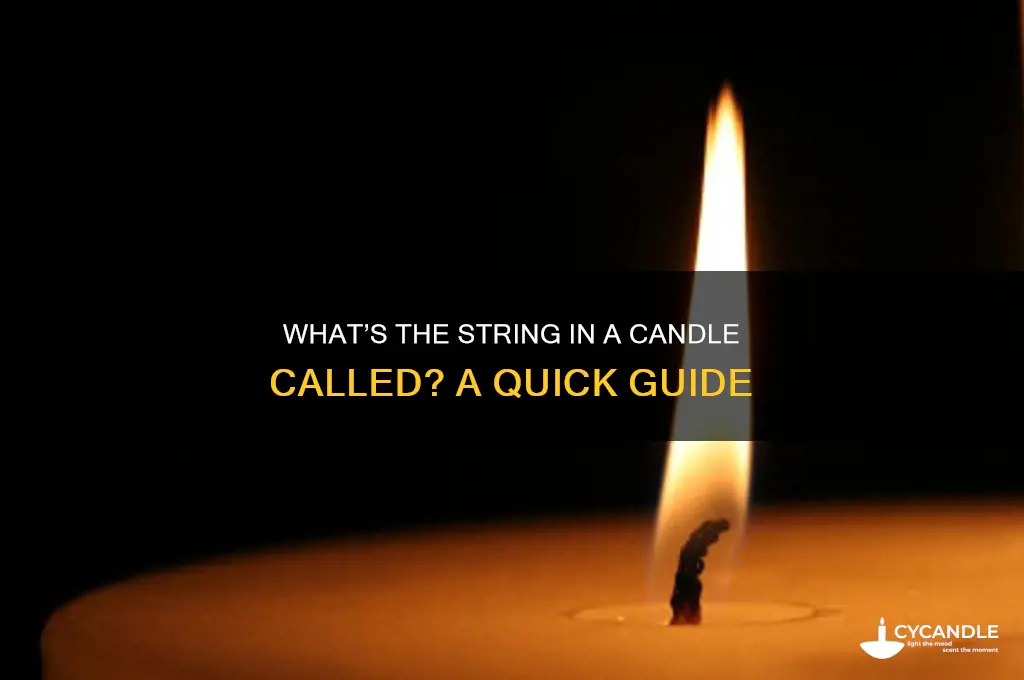 what is the string in a candle called