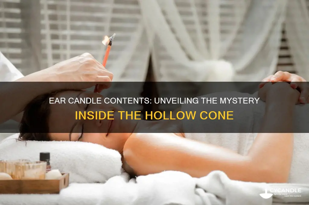 what is the stuff in an ear candle