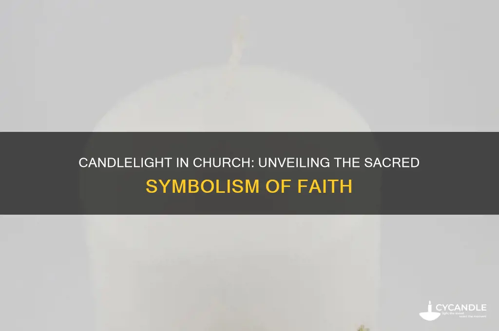 what is the symbolism of lighting a candle in church