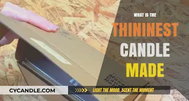 Exploring the World's Thinnest Candle: Craftsmanship and Innovation Revealed