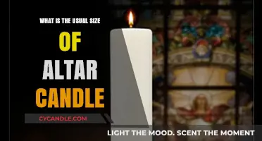Standard Altar Candle Sizes: A Guide to Choosing the Right Fit