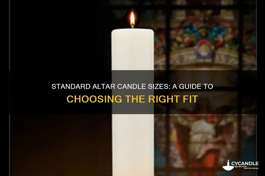 what is the usual size of altar candle