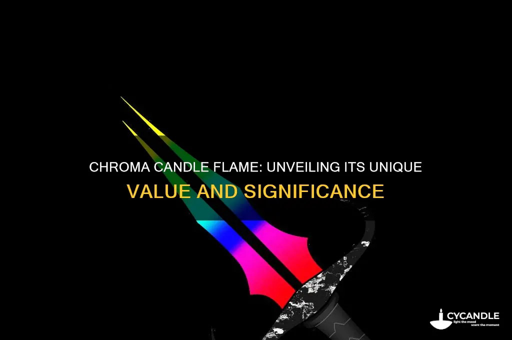 what is the value of chroma candle flame