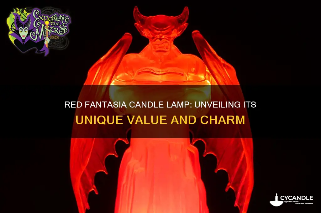 what is the value of red fantasia candle lamp