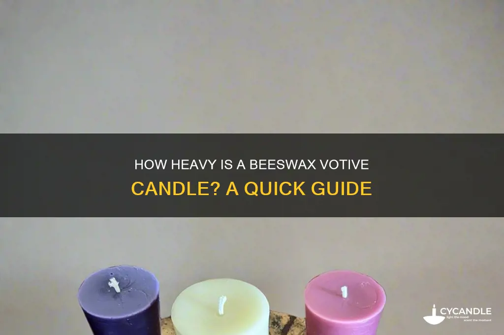 what is the weight of a beeswax candle votive