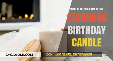 Standard Birthday Candle Wick Size: A Comprehensive Guide to Measurements