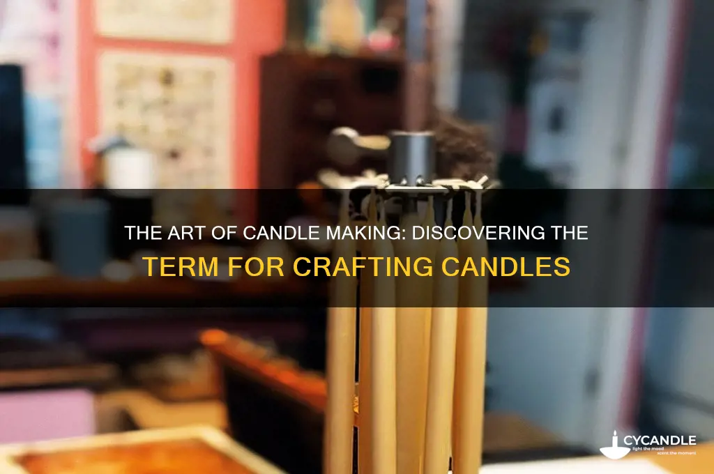 what is the word for candle making