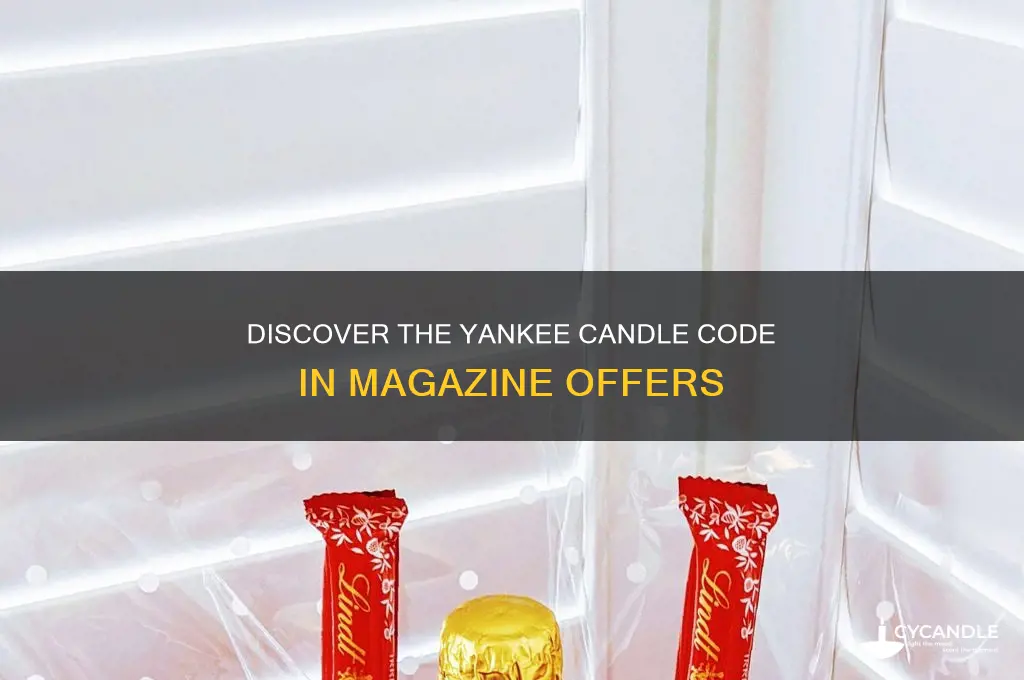 what is the yankee candle code in the magazine
