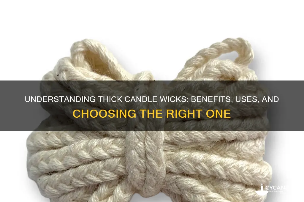 what is thick candle wick